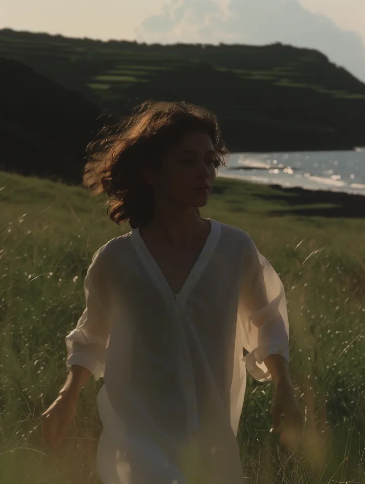 Mulher confiante ao ar livre sorrindo